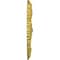 Ekena Millwork Marseille Ceiling Medallion (Fits Canopies up to 7 3/8"), Hand-Painted Rich Gold, 21"OD x 2"P CM21MARGS - alternate 3